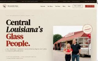 Alexandria Glass Company website