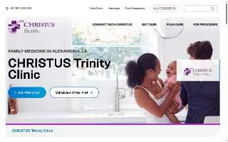 CHRISTUS Trinity Clinic of Alexandria website