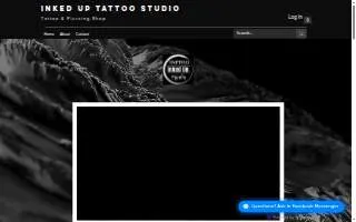 Inked Up Tattoo Studio website