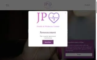JP Health & Wellness Center website