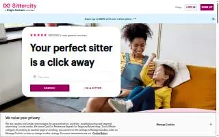 Sitter Source & Support website