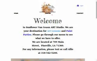Sunflower Van Geaux ART website