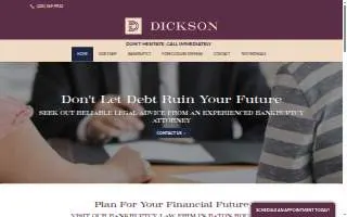 Dickson Law Firm website