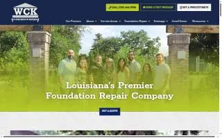 WCK Foundation Repair of Denham Springs website