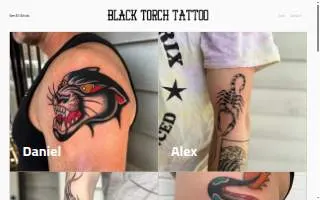 Black Torch Tattoo website