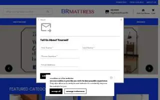 BR Mattress Outlet website