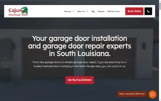 Cajun Overhead Door & Repair Service Inc. of Baton Rouge website