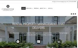 Cornerstone Management Group website