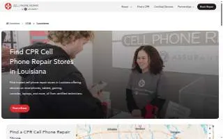 CPR Cell Phone Repair of Baton Rouge website
