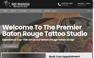 High Resolution Tattoo website