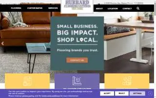 Hubbard Flooring Studio website