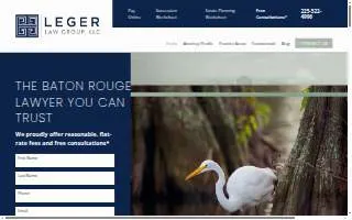 Leger Law Group, LLC of Baton Rouge website