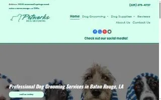 Petworks Dog Grooming website