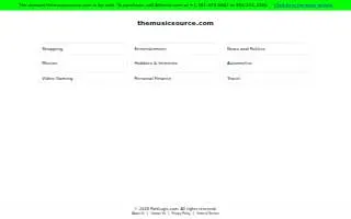 The Music Source website