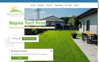 Bayou Turf Pros of Bayou Cane website