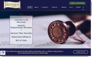Notary Shoppe et al, Inc. of Harahan website