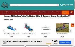 Parish Party Rentals of Bayou Cane website
