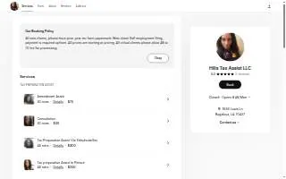 Hills Tax Assist LLC website
