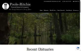 Poole Ritchie Funeral Home website