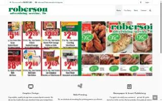 Roberson Advertising Service, LLC website