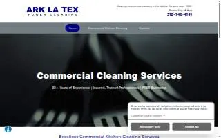 Ark La Tex Power Cleaning website