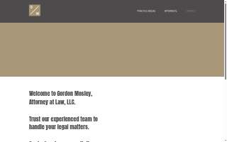Attorney at Law, Gordon Mosley