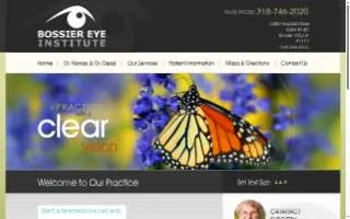 Bossier Eye Institute website