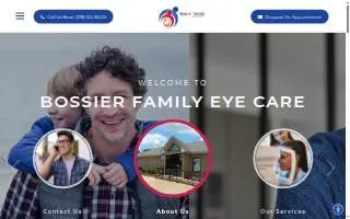 Bossier Family Eye Care website
