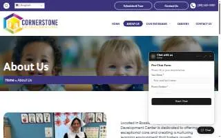 Cornerstone Child Development Center website