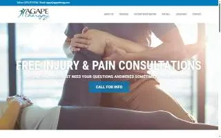 Agape Therapy of Broussard website