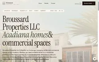 Broussard Properties LLC website