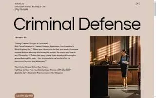 Christopher Trahan, Attorney at Law website