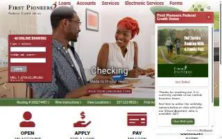 First Pioneers Federal Credit Union of Broussard website