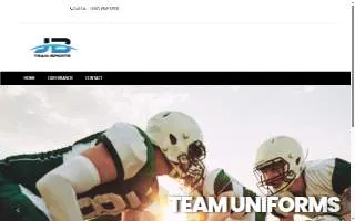 JB Team Sports website
