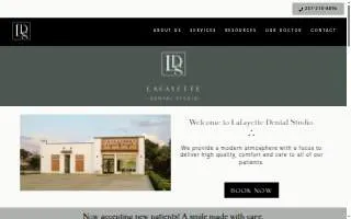 Lafayette Dental Studio website