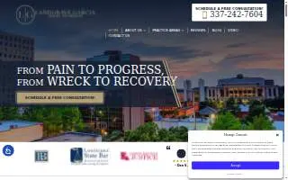 Landgrave Garcia Injury Attorneys website