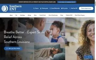 Southern ENT Associates Youngsville LA website