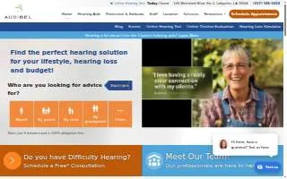 Audibel Hearing Healthcare website