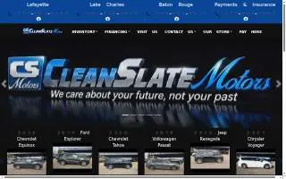 Clean Slate Motors - Lafayette website