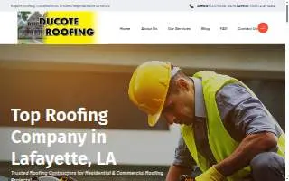Ducote Roofing & Construction of Carencro website