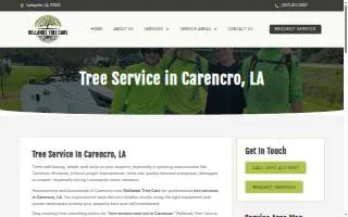 Hollands Tree Care of Carencro website