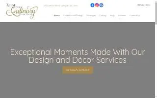Knot Your Ordinary Event Rental website