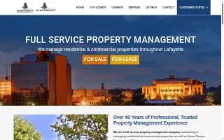 Old South Realty Property Management of Carencro website