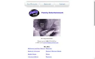 Party Central website