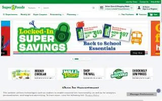 Super 1 Foods website