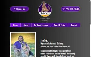 Cajun Canine Training of Central website