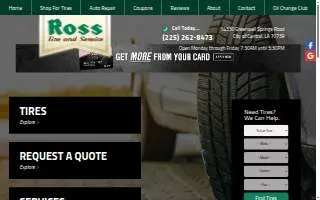 Ross Tire & Services website