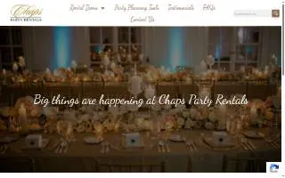 Chaps Party Rentals of Chalmette website