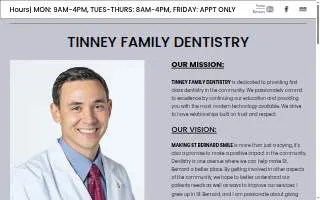 Tinney Family Dentistry website