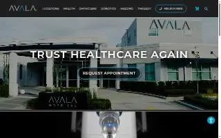 AVALA Ortho - Covington website